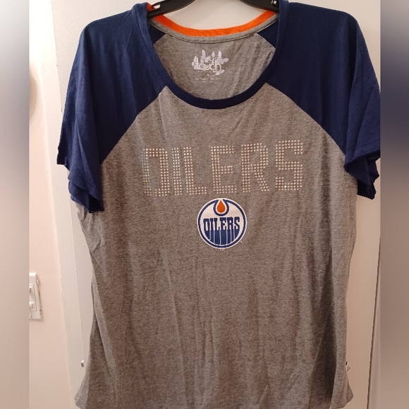 Touch by Alyssa Milano Edmonton Oilers Tshirt - Picture 1 of 6